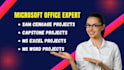 do ms word ms excel and sam cengage projects