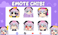 create cute chibi emotes for twitch, discord or youtube