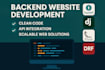 fix or build your fastapi, django, or flask web app or backend API
