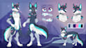 draw furry reference sheet, furry art, sfw anthro art fursona oc reference sheet