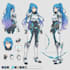 draw anime character design reference sheet