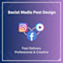 create modern social media post