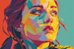draw amazing colorful portrait illustration