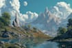 do fantasy landscapes and scenery art