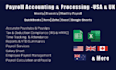 do payroll accounting and processing in quickbooks xero zoho  excel goolesheets