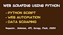 do web scraping, data extraction, and write python crawlers