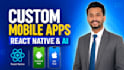 build a custom mobile app using flutter, react native and ai