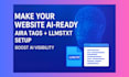 implement aira tags and llms txt files to make your website ai ready