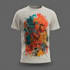 design custom t shirt design and illustration