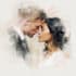 paint watercolor couple portrait