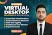 setup secure cloud desktops via azure or rdp