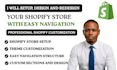 setup, design and redesign your shopify store with easy navigation setup
