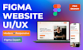 design fintech website or saas landing page in figma
