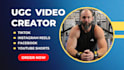 create a natural selfie style ugc video