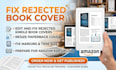 fix KDP rejected book cover, resize paperback cover, fix margin for amazon KDP