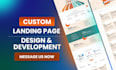 design and create custom landing page, figma, js