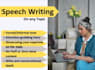 write you a stunning speech for any occasion