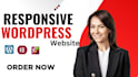 design responsive wordpress website, portfolio website, educational website