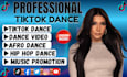 do tiktok dance video, afro, belly, hiphop, shuffle, reels, viral to your song