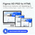 convert figma to HTML, xd to HTML, PSD to HTML, bootstrap responsive