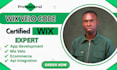 do custom wix code, wix website development wix velo development , wix developer