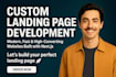 develop a clean and professional landing page