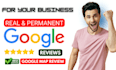 do 2 permanent google reviews with 5 stars for your business