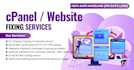 fix cpanel, hosting, dns, or SSL issues professionally