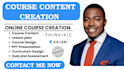 create online course content course creation lesson plan workbook design