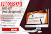 proofread and edit your document