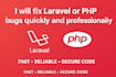 fix laravel and PHP errors or bugs within 24 hours