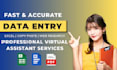 do fast and accurate data entry, copy paste, web research, excel data entry