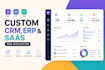 develop custom CRM, erp and saas web application