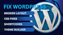 fix one wordpress issue or error quickly and reliably