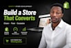 build shopify store design, redesign shopify website, shopify dropshipping