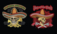 make high quality skull mexican tacos logo