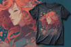 draw anime and fantasy tshirt design