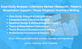 case study analysis, literature, review, research and summary writing