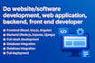 do website development, develop a custom website as full stack web developer
