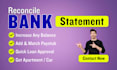 reconcile bank statement PDF to editable format