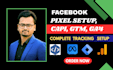 setup fb pixel, capi, GTM, ga4 tracking for your business