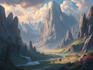 do fantasy landscapes and scenery art