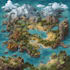 design fantasy map illustration isometric map