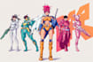 design anime character , cyberpunk character