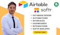 setup airtable database, airtable automation, softr web apps, airtable expert