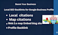 local SEO citations backlinks for google business profile