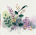 botanical illustrations of flowers, plants