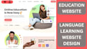 design elearning website, online course website, language learning website