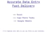 do accurate data entry with on time delivery
