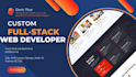 do website development as full stack web developer, PHP laravel HTML CSS react